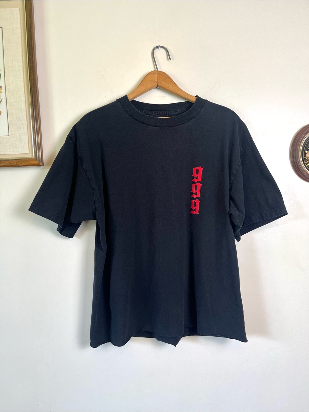 999 Angel Numbers Black And Red Graphic Tee